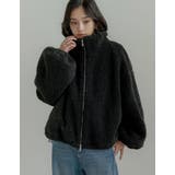 ボアドロスト付きダブルジップブルゾン | Re:EDIT | 詳細画像34