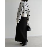 ポルカドットショートニットカーディガン | Re:EDIT | 詳細画像14