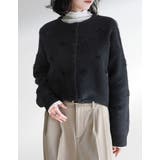 ポルカドットショートニットカーディガン | Re:EDIT | 詳細画像3