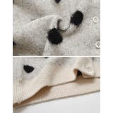 ポルカドットショートニットカーディガン | Re:EDIT | 詳細画像24