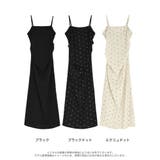 無地orドットカットジョーゼットドレープキャミワンピース | Re:EDIT | 詳細画像18