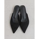 ポインテッドトゥローヒールミュール | Re:EDIT | 詳細画像4