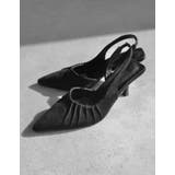 ブラック(501) | タックデザインミュールパンプス | Re:EDIT