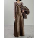 [2025 WINTER COLLECTION]サテンキャミワンピース | Re:EDIT | 詳細画像12 