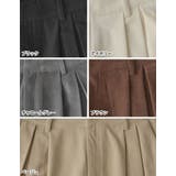 微起毛ツイルタックプリーツワイドパンツ | Re:EDIT | 詳細画像19 