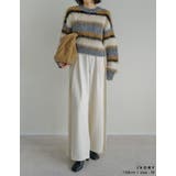 微起毛ツイルタックプリーツワイドパンツ | Re:EDIT | 詳細画像12 