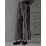 微起毛ツイルタックプリーツワイドパンツ | Re:EDIT | 詳細画像2 