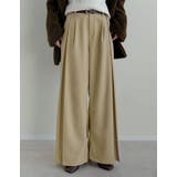 微起毛ツイルタックプリーツワイドパンツ | Re:EDIT | 詳細画像6 