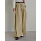 微起毛ツイルタックプリーツワイドパンツ | Re:EDIT | 詳細画像21 