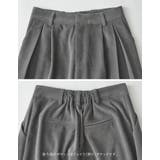 微起毛ツイルタックプリーツワイドパンツ | Re:EDIT | 詳細画像25 