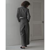 ストライプウエストラップデザインワイドパンツ | Re:EDIT | 詳細画像8 