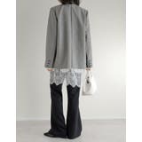 [2026S S COLLECTION]裾ランダムレースポプリンチュニックシャツ | Re:EDIT | 詳細画像14 