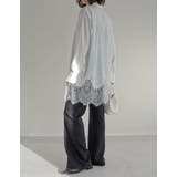 [2026S S COLLECTION]裾ランダムレースポプリンチュニックシャツ | Re:EDIT | 詳細画像17 