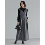 チャコールグレー(703) | ポーラコクーンジャンパースカート | Re:EDIT