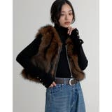 ジップ付きフェイクファーベスト | Re:EDIT | 詳細画像4