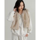 ジップ付きフェイクファーベスト | Re:EDIT | 詳細画像10