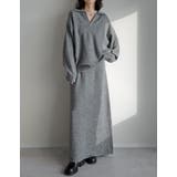 [2点セット][セットアップ][低身長サイズ有]カシミヤタッチスキッパーニットト… | Re:EDIT | 詳細画像5 