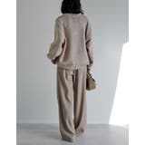 [2点セット][セットアップ][低身長サイズ有]カシミヤタッチスキッパーニットト… | Re:EDIT | 詳細画像38 