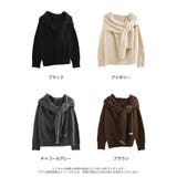 モヘアタッチ肩掛けレイヤード風ワンショルダーニットトップス | Re:EDIT | 詳細画像18
