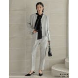 ピーチスキンタイ付きハイネックブラウス | Re:EDIT | 詳細画像23 