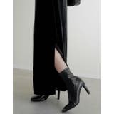 [低身長サイズ有]ベロアドレープマキシワンピース | Re:EDIT | 詳細画像23 