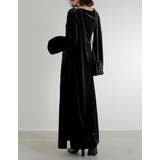 [低身長サイズ有]ベロアドレープマキシワンピース | Re:EDIT | 詳細画像24 