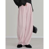 [低身長/高身長サイズ有]ツイルツータックバレルレッグカーブパンツ | Re:EDIT | 詳細画像11 