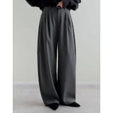 [低身長/高身長サイズ有]ツイルツータックバレルレッグカーブパンツ | Re:EDIT | 詳細画像7 