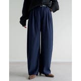 [低身長/高身長サイズ有]ツイルツータックバレルレッグカーブパンツ | Re:EDIT | 詳細画像10 