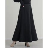 [低身長サイズ有]ウールライクパネル切り替えフレアスカート | Re:EDIT | 詳細画像2 