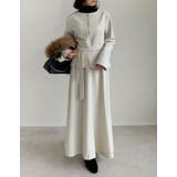 スカーフ付きウールライクノーカラージャケット | Re:EDIT | 詳細画像14