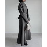 スカーフ付きウールライクノーカラージャケット | Re:EDIT | 詳細画像16