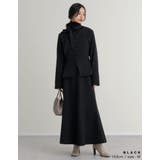 スカーフ付きウールライクノーカラージャケット | Re:EDIT | 詳細画像7