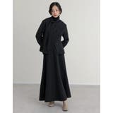 スカーフ付きウールライクノーカラージャケット | Re:EDIT | 詳細画像10