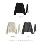 スカーフ付きウールライクノーカラージャケット | Re:EDIT | 詳細画像18