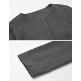 スカーフ付きウールライクノーカラージャケット | Re:EDIT | 詳細画像21