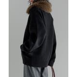 フェイクファー襟ダブルジップニットコート | Re:EDIT | 詳細画像22