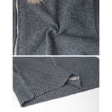 フェイクファー襟ダブルジップニットコート | Re:EDIT | 詳細画像30