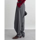 [低身長/高身長サイズ有]2WAYツイル裾ボタンワイドストレートパンツ | Re:EDIT | 詳細画像13 