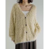 アイボリーベージュ(604) | ミドル丈フェザーニットカーディガン | Re:EDIT