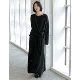 ブラック(501) | [2点セット][セットアップ][手洗い可能][低身長サイズ有]カシミヤタッチカシ… | Re:EDIT