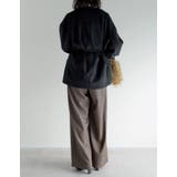 フェイクウールベルト付きノーカラーコート | Re:EDIT | 詳細画像10