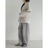 フェイクウールベルト付きノーカラーコート | Re:EDIT | 詳細画像21