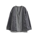 フェイクウールベルト付きノーカラーコート | Re:EDIT | 詳細画像26