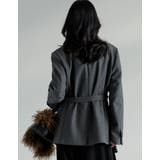 圧縮ウールライクウエストベルト付きテーラードジャケット | Re:EDIT | 詳細画像15