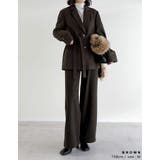 圧縮ウールライクウエストベルト付きテーラードジャケット | Re:EDIT | 詳細画像16