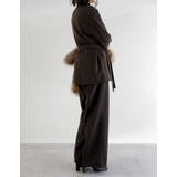 圧縮ウールライクウエストベルト付きテーラードジャケット | Re:EDIT | 詳細画像17