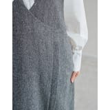 [低身長サイズ有]ツイードラップデザイン風ジャンパースカート | Re:EDIT | 詳細画像14 