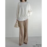 [低身長/高身長サイズ有]スウェードポンチキックフレアパンツ | Re:EDIT | 詳細画像17 