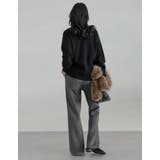 [低身長/高身長サイズ有]スウェードポンチキックフレアパンツ | Re:EDIT | 詳細画像27 